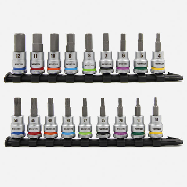 Hex & Torx Bit Socket Set 3/8
