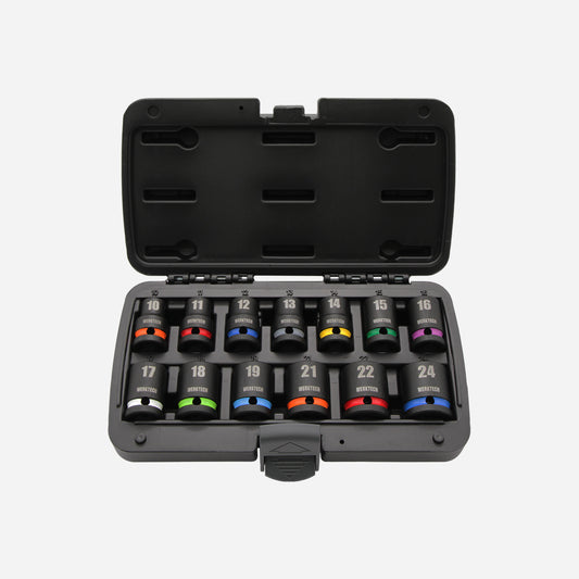Impact Socket Set 1/2" Dr. 13pcs Color Coded