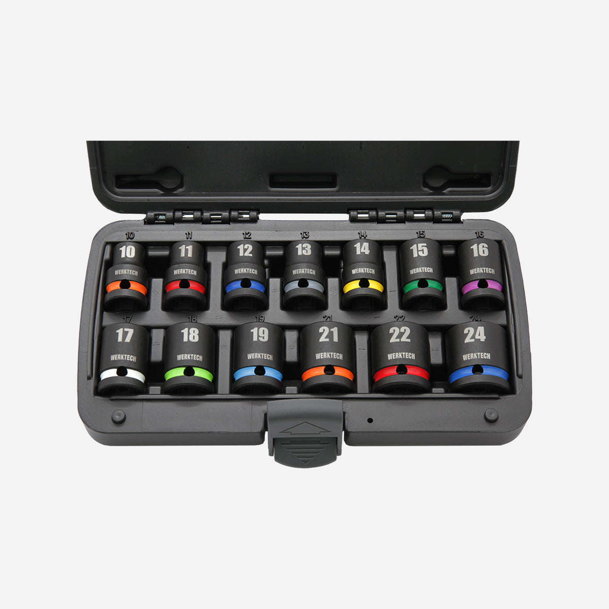 Impact Socket Set 1/2" Dr. 13pcs Color Coded